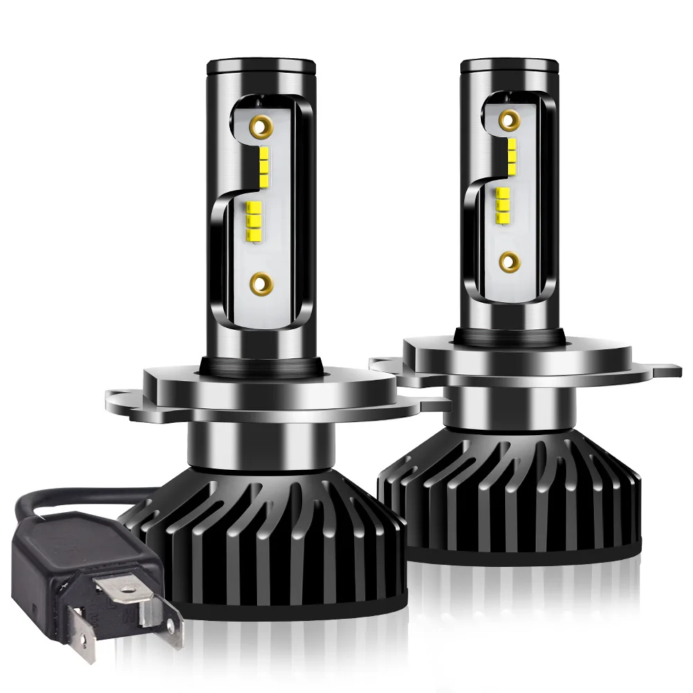 

IP65 Aluminum 12V Car Accessories LED Decode Headlight H1H4H7 Near And Far One In-One ZES Lamp Bead Universal 6000K