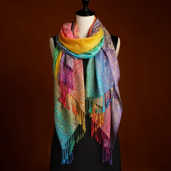 Luxury Silk Shawl Scarf 1