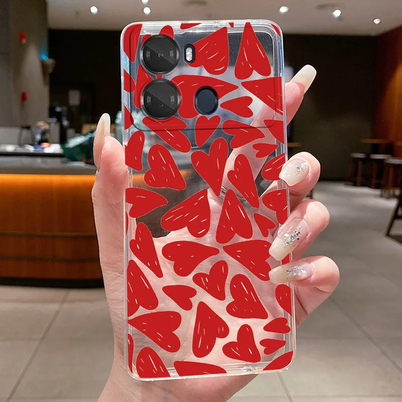 Aesthetic Luxury Cute Cool Pattern Soft Silicone Phone Case - Transparent TPU Back Cover