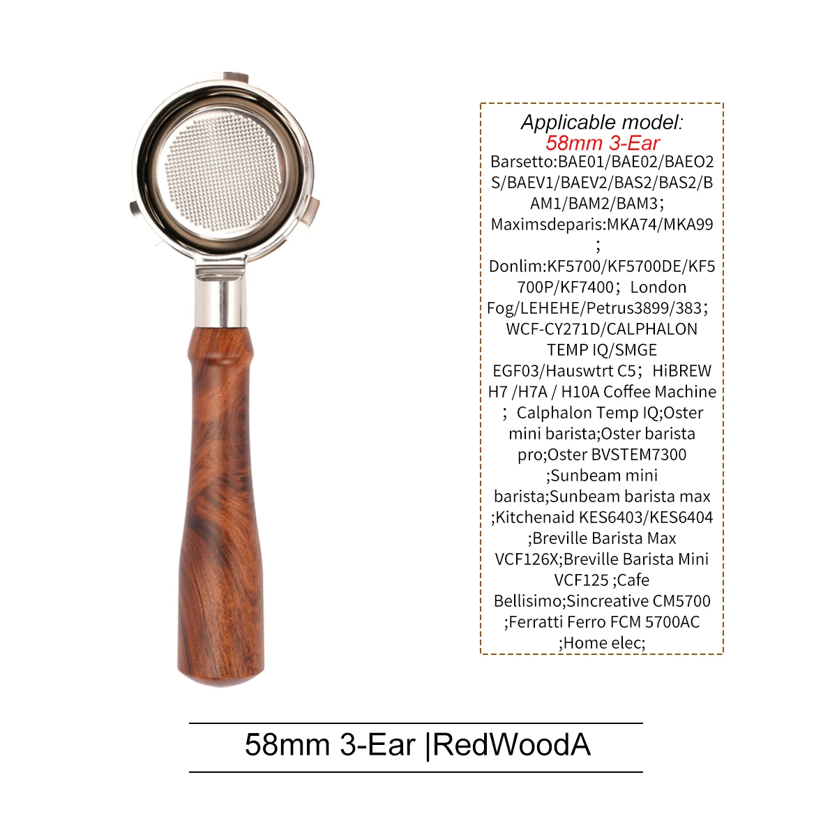 58mm Portafilter for HiBREW H7/H10 Coffee Machine...