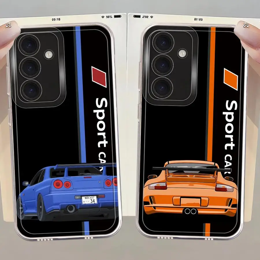 Soft Cover Phone Case with Sport Car Design