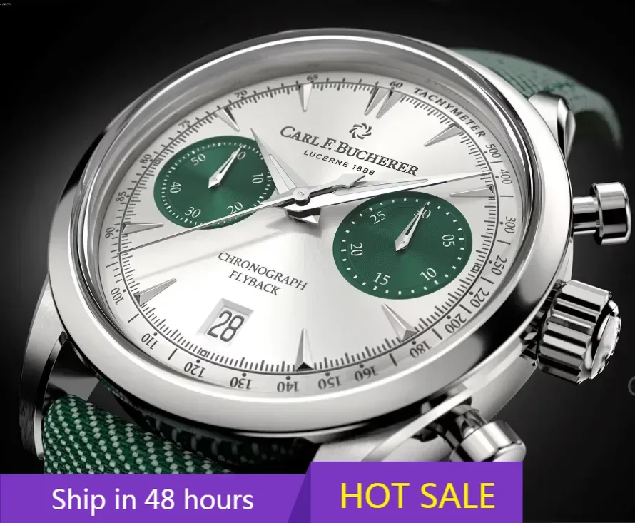 

Hot Selling New Carl F. Bucherer Watch Malelon Series Fashion Business Chronograph Top Strap Automatic Date Quartz Men's Watch