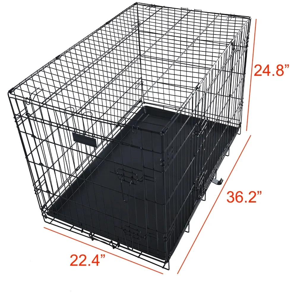 Elevon Foldable Double-Door Dog Crate 2