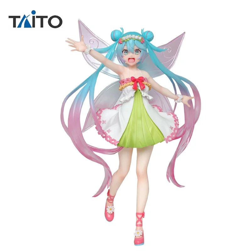 

Оригинальная фигурка TAITO Hatsune Miku, Вокалоид, 3-я Весенняя фигурка бабочки, Leprechaun, аниме, Коллекционная модель, игрушки для девочек, подарок