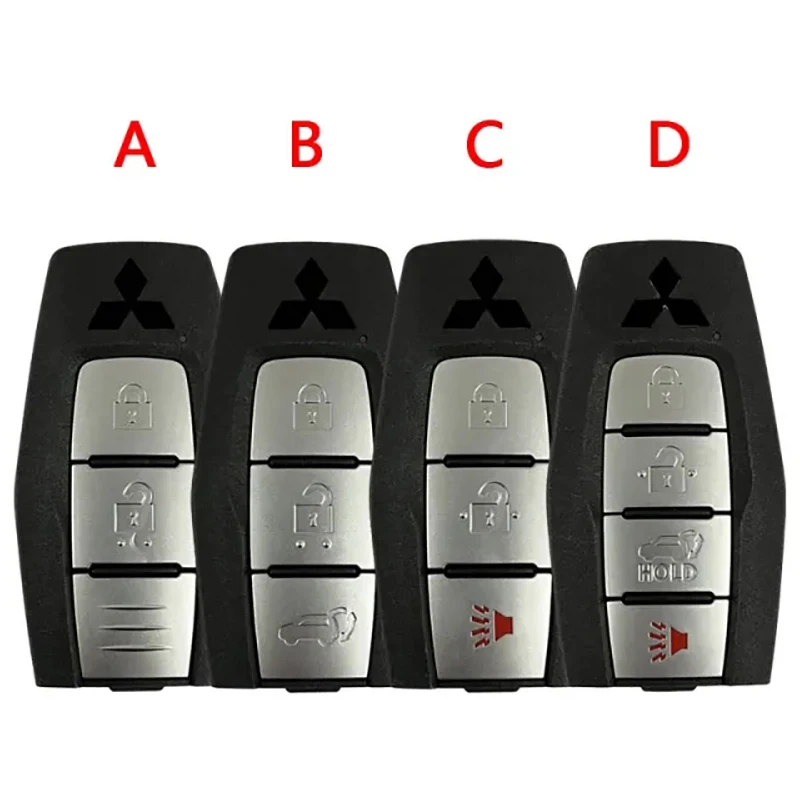 

CS011024 новая модель вторичного рынка 2/3/4 кнопочный корпус для 2021-2022 Mitsubishi Outlander сменный корпус с логотипом