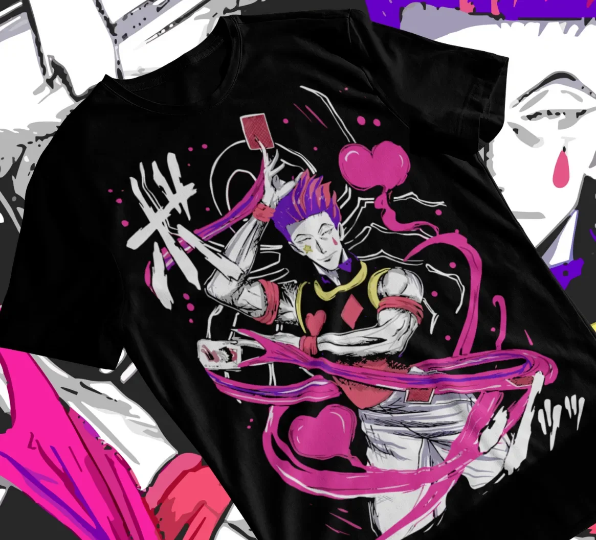 T-shirt Unisex Hisoka Imprimé - 100% Coton - Design Graphique Devant - Taille S à 3XL