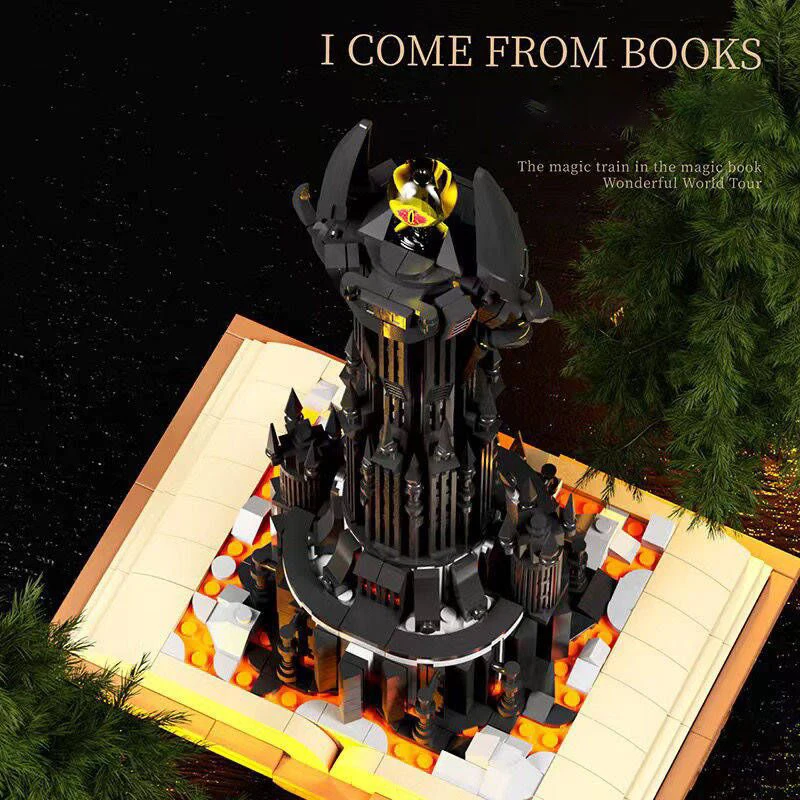 

969 деталей MOC Street View Dark Tower LOTR волшебные книги, модель дома, строительные блоки, сборные кирпичи, винтажные Обучающие игрушки, подарок
