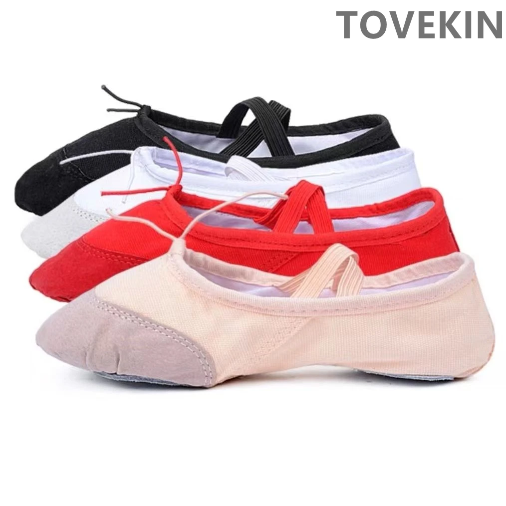 professional child girls kids cotton canvas soft ballet dance practice shoes gym балетки ballet slippers Girls Kids Pointe Shoes Dance Slippers High Quality Ballerina Practice Shoe For Ballet 5 color Ballet Dancer Professional Shoe