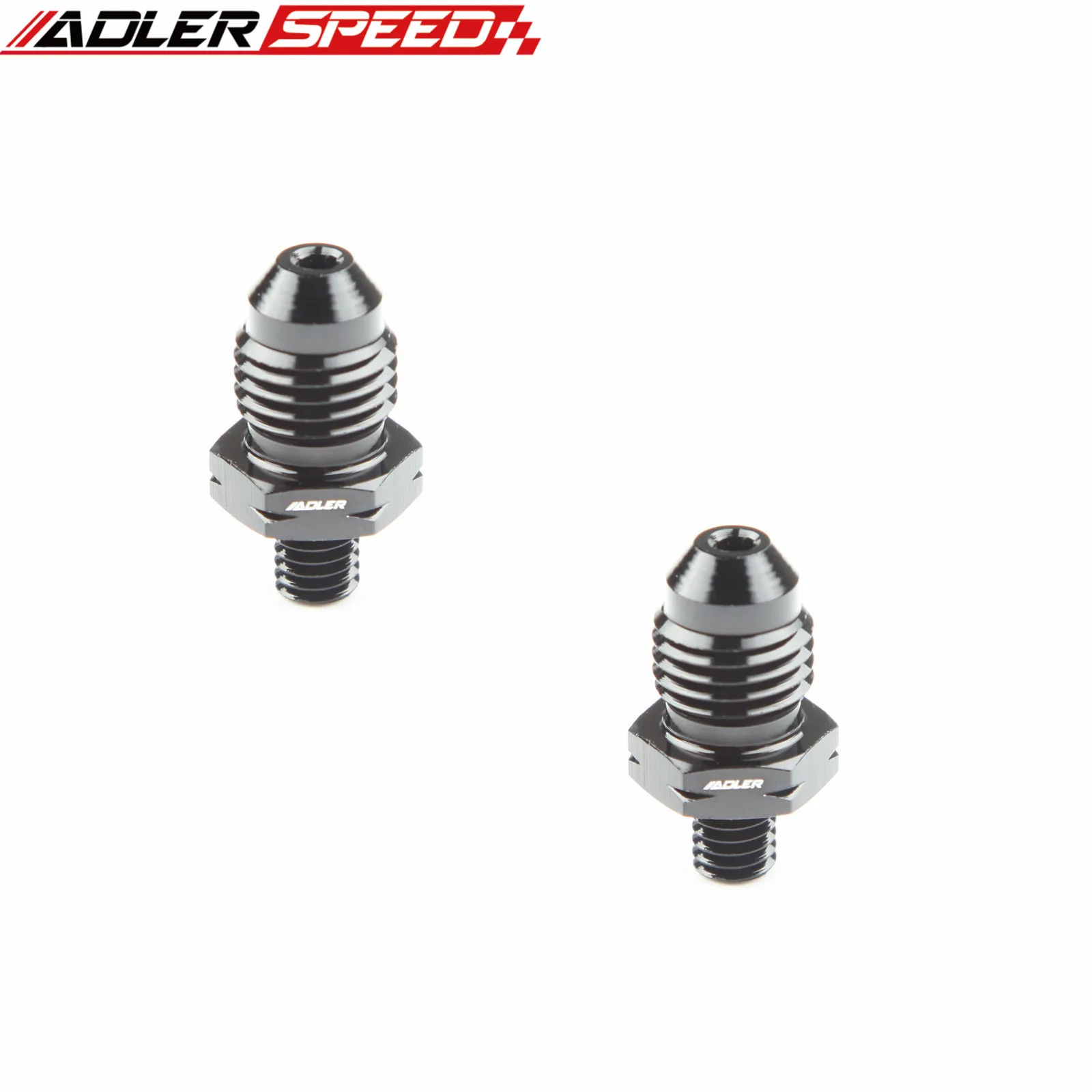 2PCS AN4 AN6 AN8 AN10 M10/M12/M14/M16/M18x1.5 스레드 스트레이트 연료 오일 공기 호스 피팅 남성 어댑터 자동차 자동차 액세서리