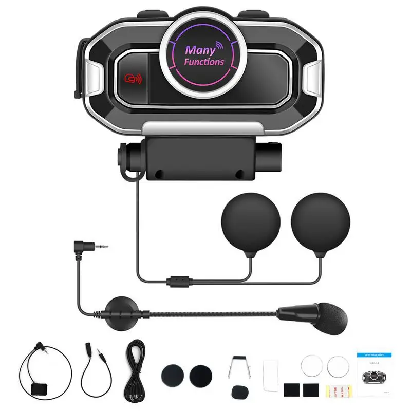 Motorcycle Headset Speakers Motorcycle Wireless Headset Waterproof Outdoor Headset 5.0 Motor Sports Headset Speakers Hands-Free hearing aid earphone bluetooth 5 0 wireless sweatproof waterproof bone conduction headphones outdoor sports headset hands free