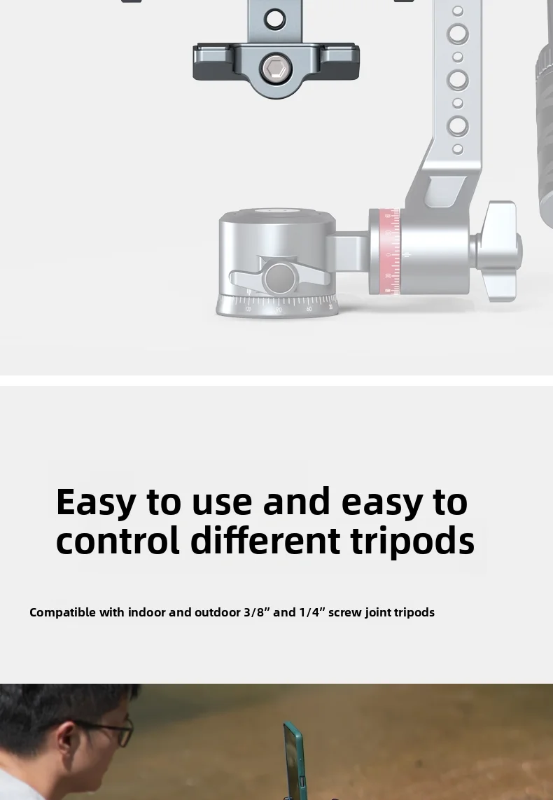 Leaplight LYR3 3-axis Universal Phone Gimbal Tilt Adjustable 360° Rotation for M