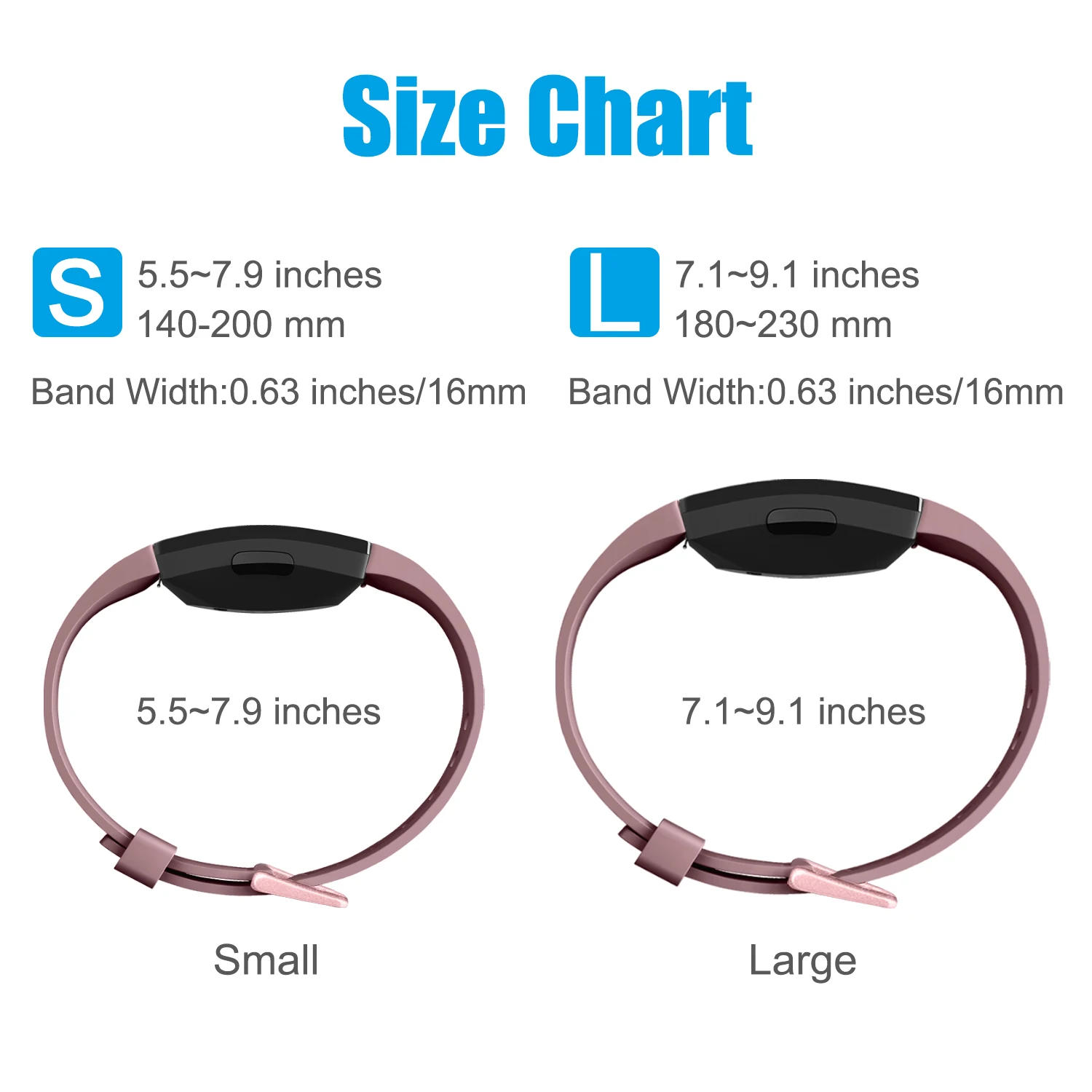 Durable Soft TPU Band Replacement for Fitbit Inspire and ACE Series