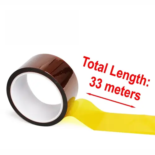 3-100mm High Temperature Heat BGA Tape Gold Thermal Insulation Electronics Board Protection Polyimide Adhesive Insulating Tapes - Image 2