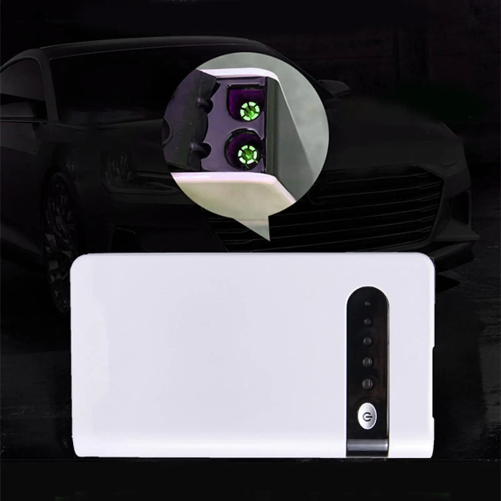 Car Jump Starter with Flashlight 8000mAh 12V Emergency Start Power Auto Battery Booster Power Bank Charger for Tablet