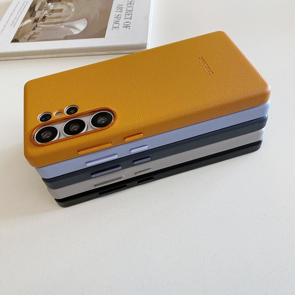Luxury Leather Case with All-Inclusive Lens Protection and Box - Premium Back Cover