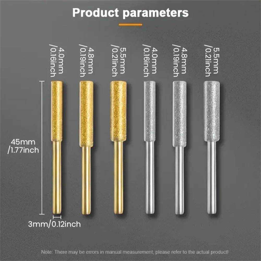 Titan- och silverfärgade borralternativ