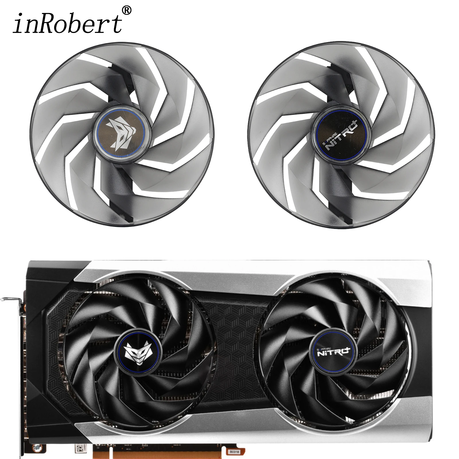 Ventola Di Raffreddamento Rx6650Xt 95Mm Per Sapphire Pulse Amd Radeon Rx 6650 Xt Ventola Di Raffreddamento Della Scheda Grafica Con Custodia