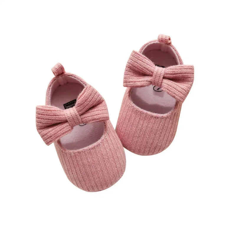 0-1 Years Old Wool Girl Baby Shoes Soft-soled Princess Baby Shoes Comfortable Bow Toddler Shoe Cute and Stylish 5