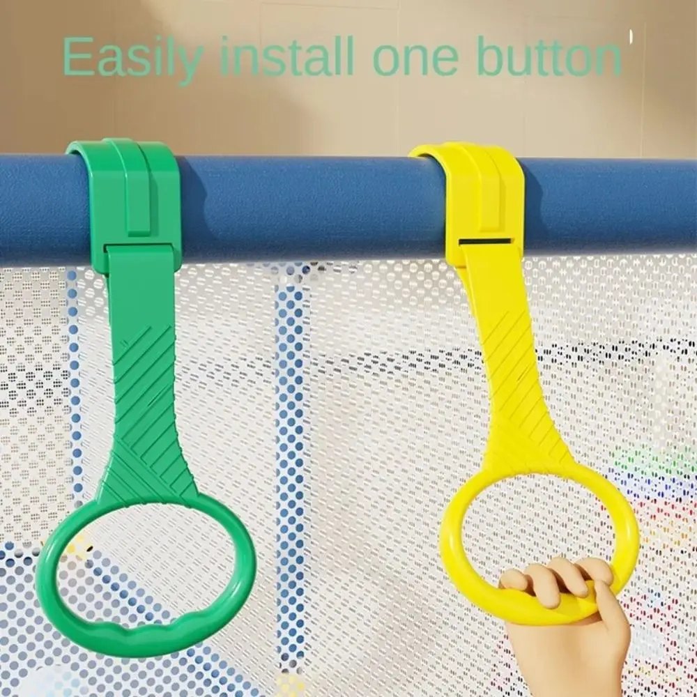 Plastic Pull Ring for Playpen Baby Crib Hooks Stand Rings Baby Walking Assist Tools Creative Bed Accessories