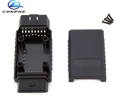 1Pc 12V Automobile Obd2 Da Maschio A Femmina Alloggiamento Da Una A Una Prolunga Assemblato Alloggiamento Connettore Rimovibile