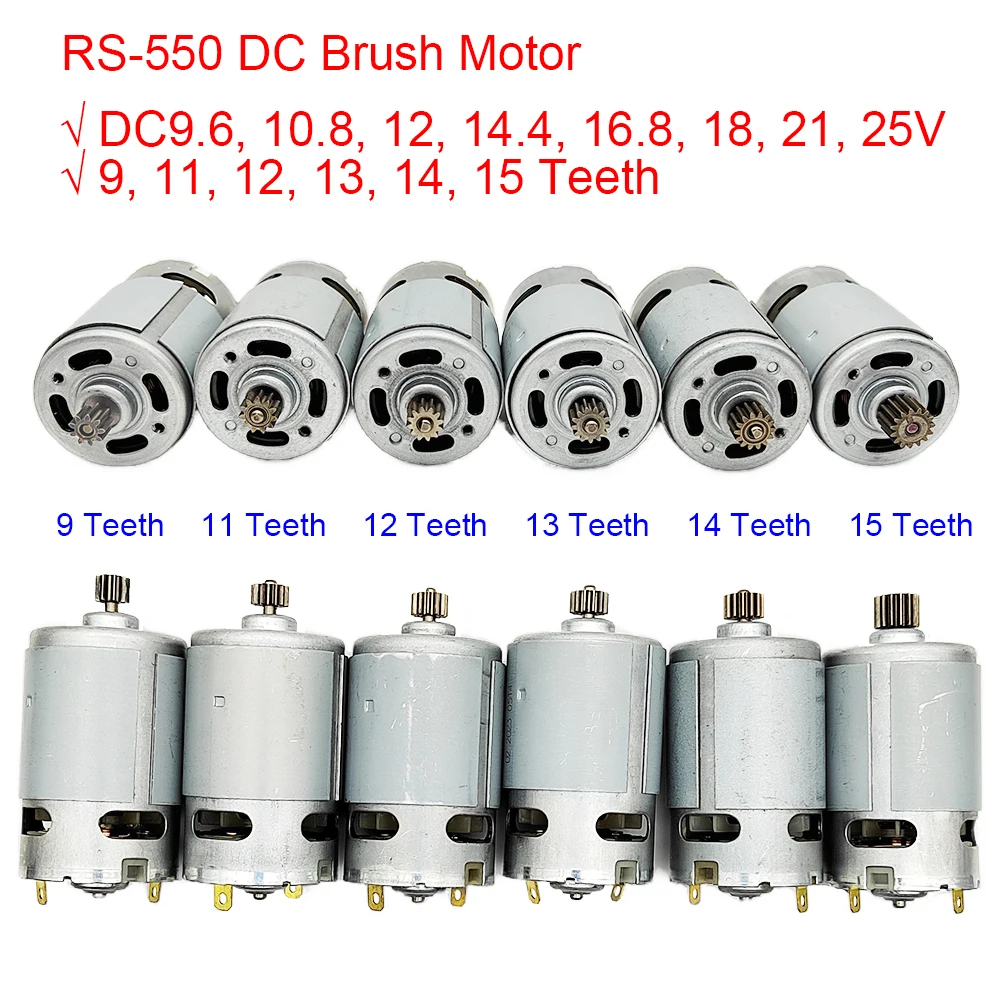 RS550 Elektrische Boor DC 10.8V 12V 14.4V 16.8V 18V 21V 25V