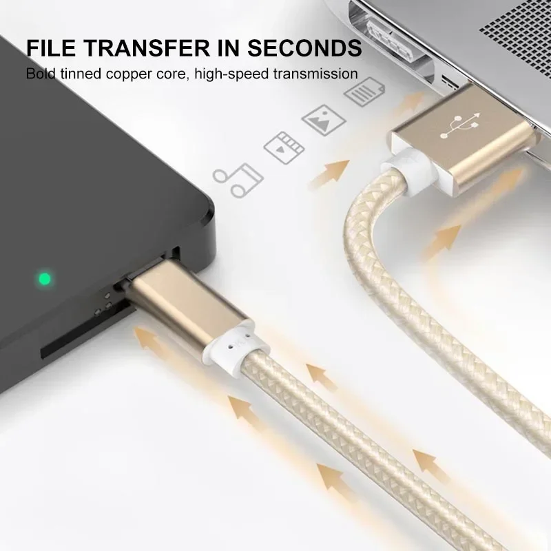 디지털 카메라 HDD 차량용 DVR MP3 플레이어용 짧은 미니 USB-USB 케이블 고속 충전기 0.25M 1M 3M