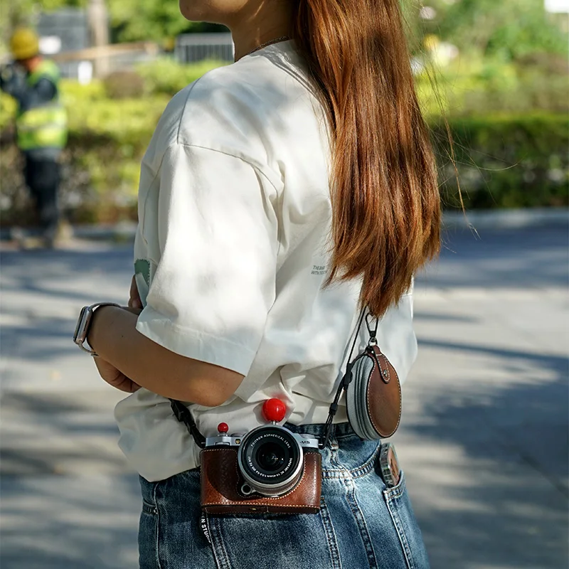 HOUSSE DE PROTECTION Pour Appareil Photo Fujifilm XM5 En Cuir étanche