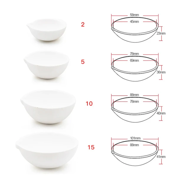 Crogioli Per Fusione Metalli - Set 7 Pezzi In Quarzo | Per Oro, Argento, Gioielli - Foto 8