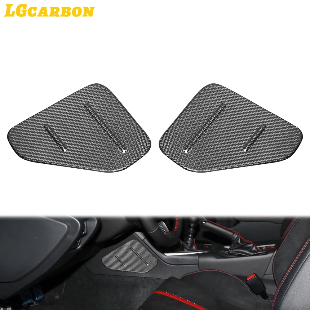 

LGcarbon для Subaru BRZ Toyota GR86 2022 настоящая наклейка из углеродного волокна Автомобильная Центральная боковая панель управления крышка внутренняя отделка