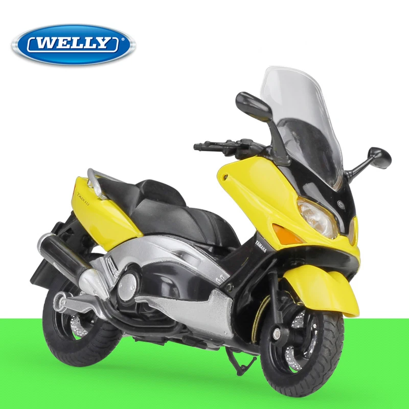 

WELLY 1/18 YAMAHA XP500 TMAX Motorcycles Simulation Alloy Motorcycle Model Shock Absorbers Collection Toy Car Gift