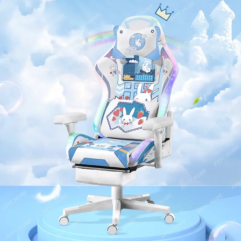 

Big Ear Rabbit Gaming Chair Girl Cute Computer Chair Home Ergonomic Chair Long Sitting Comfortable Dormitory Students Chair