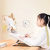 Double-Layer Reading Rack with Elastic Page Clips Portable Book Stand Sitting Posture Correction for Laptop Recipe Textbook 6