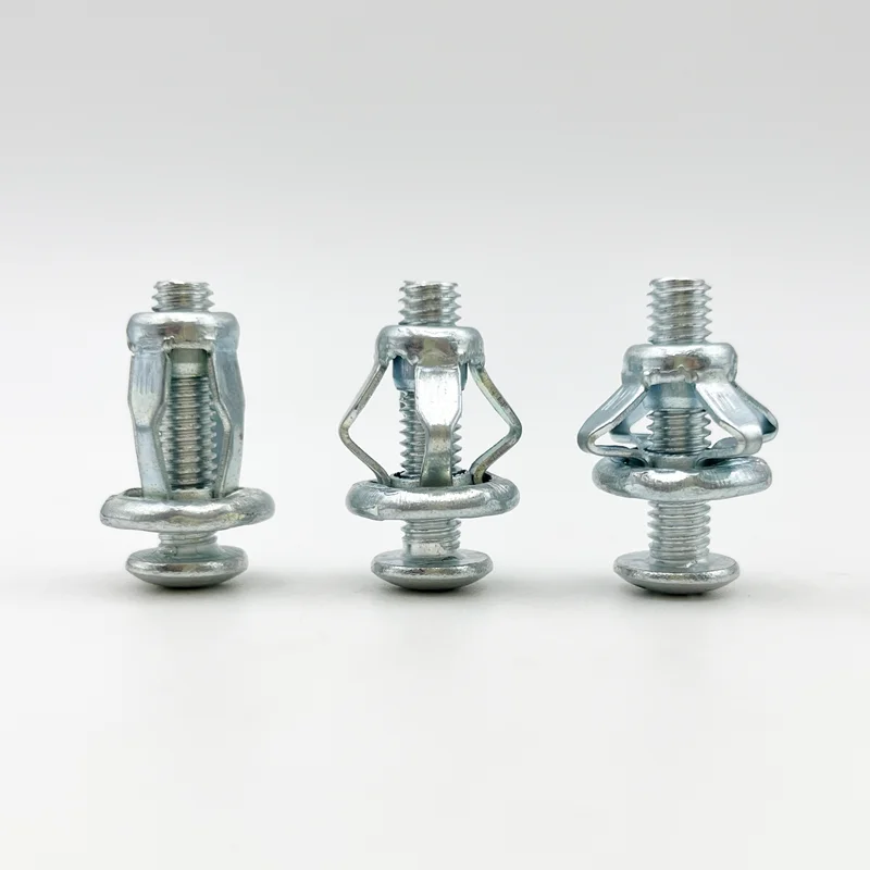 50p Jack Nut Screw Anchor Petal Expansion Plug for Curtain Expansion Clamp Petal Rivet Lock Bolt Board Wall Car License Rivetnut
