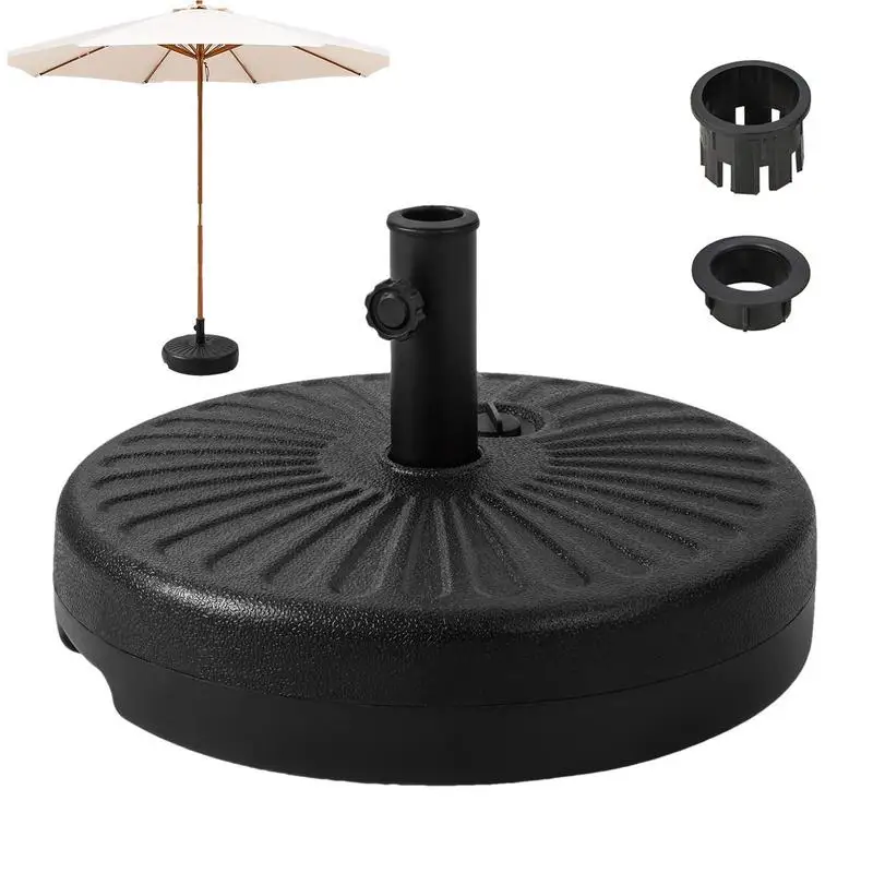 

Patio Umbrella Base Outdoor Round Umbrella Holder Weather-Resistant Umbrella Supporting Tool For Lawn Poolside Deck Beach Garden