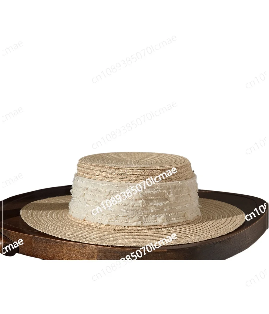 

Соломенная шляпа для детей, шляпа от солнца из Натуральной Конопли, шляпа с плоским верхом