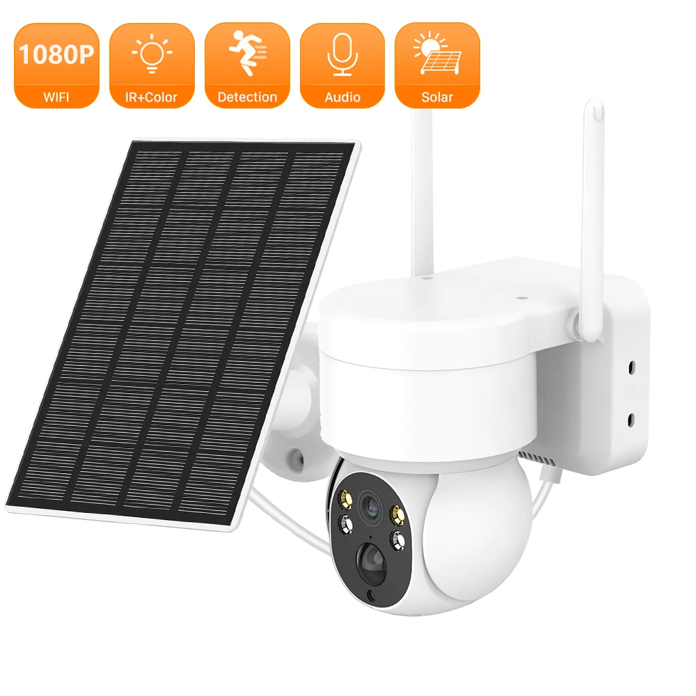 

ANBIUX 1080P Cloud Solar Camera Wifi AI Outdoor Wireless Camera Video Security Surveillance Camera Rechargeable With Solar Panel
