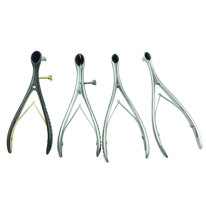 Medical Rhinoscope Expansion Forceps Nose Mirror Stainless Steel Nasal Endoscope Ear Canal Dilator ENT Instrument 133mm/150mm Ophthalmic Surgical Instruments