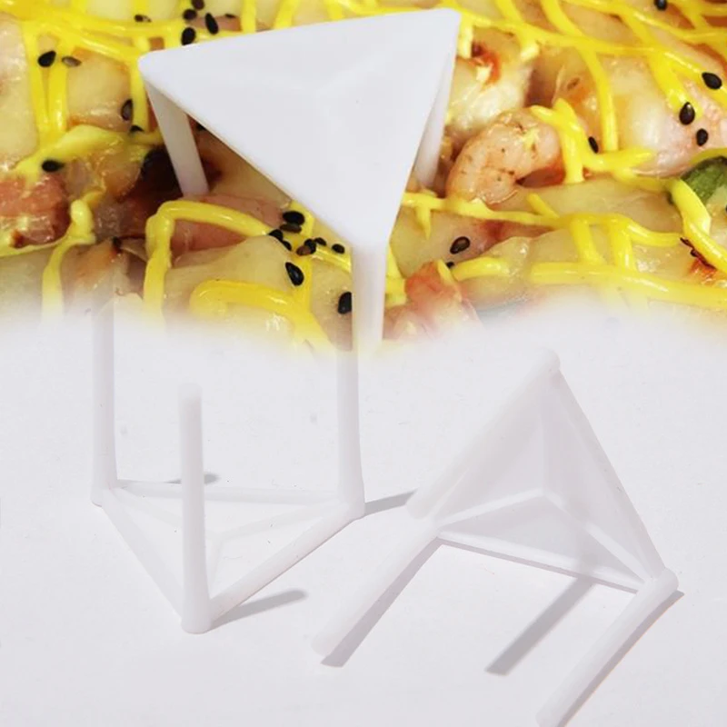 100Pcs Pizza Saver Stands Fixing Rack Disposable Plastic Pizza Holder Separating Stand Packing Tripod Pizza Saver Stands