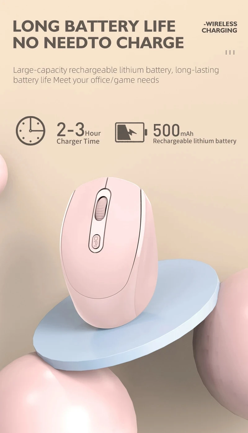 Rechargeable Wireless Bluetooth Wireless Mouse for Huawei Honor MagicBook 13 "14" D / B 15.6 "Laptop Notebook PC Computer