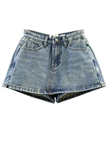 Summer High-Waisted Vintage Women Denim Short Skirt Small New Slim Sexy Korea Fashion Girl Cute Street A-line Mini Jeans Pants - Image 6