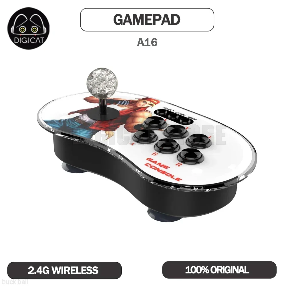 

A16 Video Game Console Dual Joystick Retro Wireless Handheld Game Console Battle RGB 2.4G Controller Console Arcade Games Gift