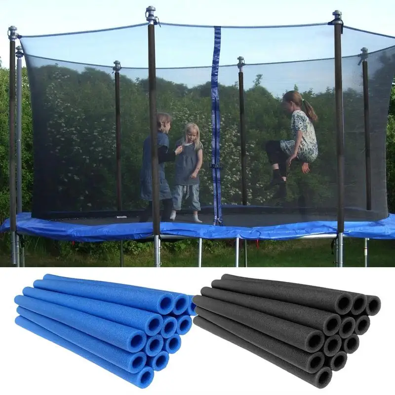 Trampoline Foam Pole Covers, 12-Piece Waterproof Padding, 15.75 Inches, Durable Protective Gear, Easy Replacement Parts, Shock-Absorbing Safety Sleeves For Round Tubes, Indoor
