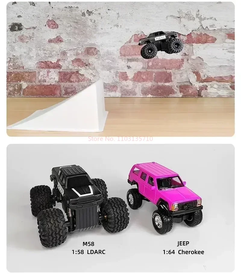 Ldarc Ct01 Remote Control Desktop Toy Car Redian M58 1/58 Mini Remote Control Off Road Climbing Car Children's Gift 6