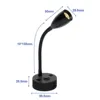 Gooseneck 12V RV Reading Light with USB Type C Quick Charger Flexible 24 Volt Light for Boat Camper Van Trailer Interior Lights 2