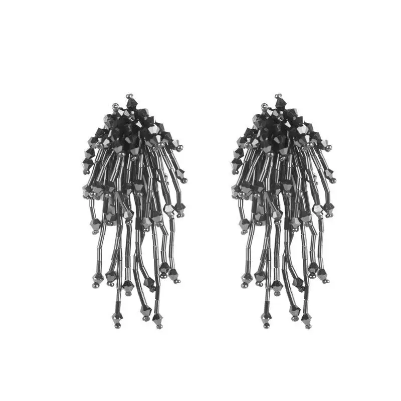 Fringe Trim Irregular Tassel Nail Bead Cloth Paste Bag Earrings Jewelry Accessories Patch DIY Material Clothing Decoration