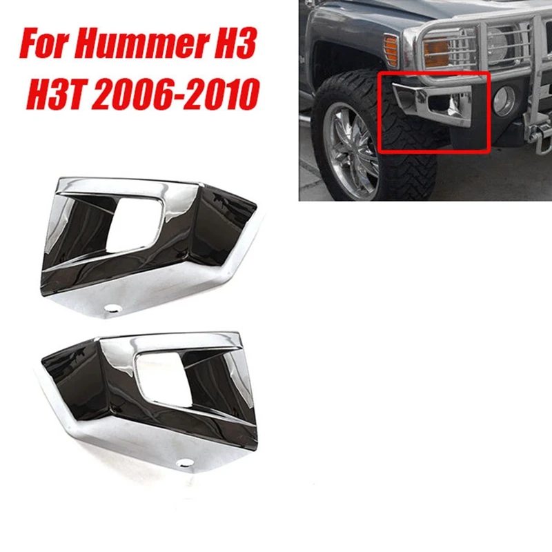 

1 пара, декоративная крышка для переднего бампера автомобиля Hummer H3 H3T 2006-2010