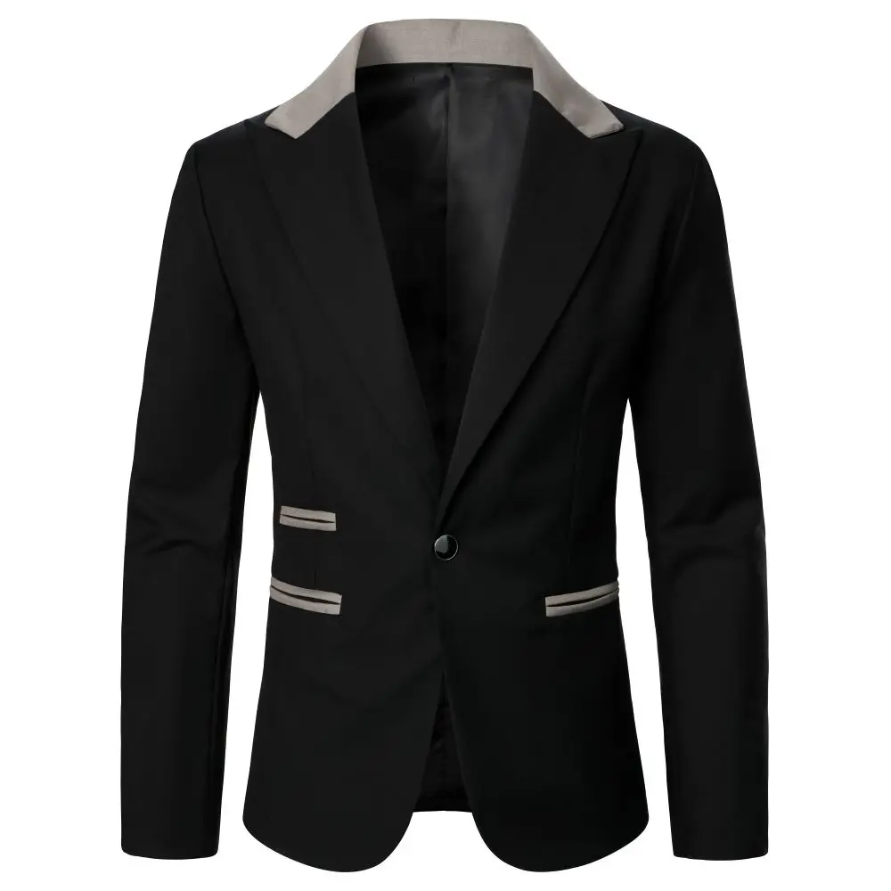 Men's Suit Keep Warm Windproof Business Casual Men's Coat Holiday Gift Banquet Wedding Conference Jacket Top Wear