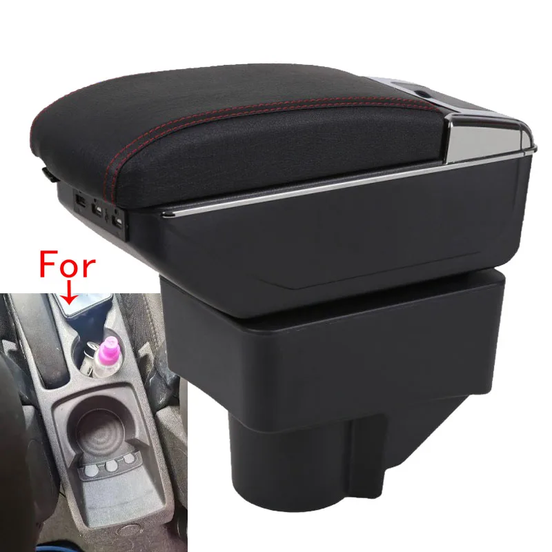 

For Ford Fiesta Armrest box For Ford Fiesta MK7 Car Armrest 2009-2017 Storage box Interior details Accessories easy installation