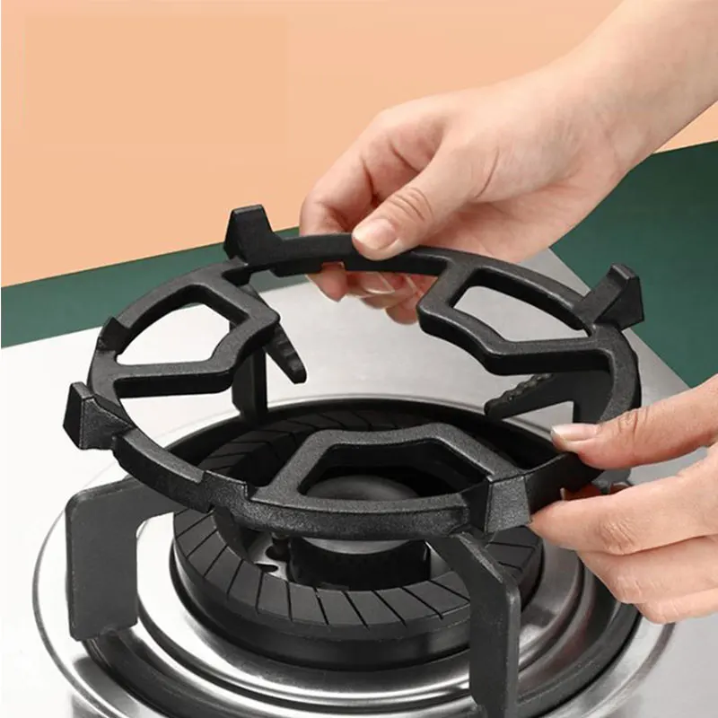 1Pcs Wok Stand Multi Purpose Cast Iron Pan Auxiliary Rack For Gas Stove With Burner Kitchen |