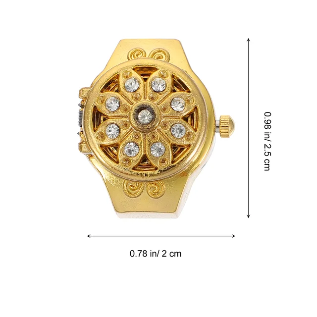 2 Db Gyémánt Gyűrű Figyelje A Divatlányok Női Sport Órákat Alkalmi Digitális Állítható Dekoratív Elegáns - Image 4